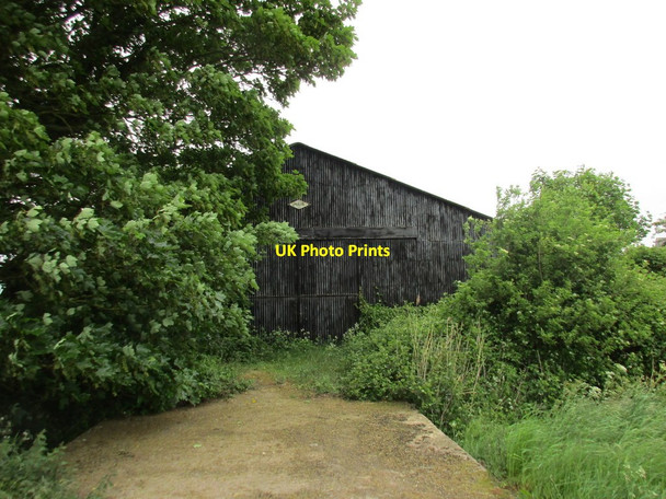 Photo 6"x4" Corrugated iron barn at Manor Farm Clenchwarton c2016