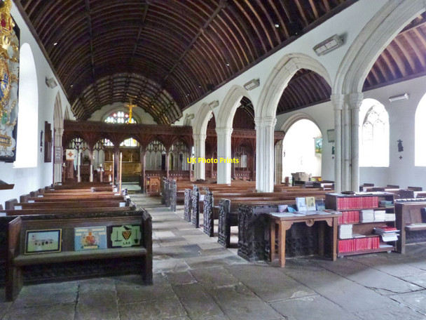 Photo 6"x4" The Nave, St, Newlyn East parish church St Newlyn East c2016