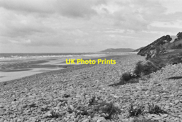 Photo 6"x4" Looking north up Ynyslas beach Ynys Tachwedd\/SN6093 c2015