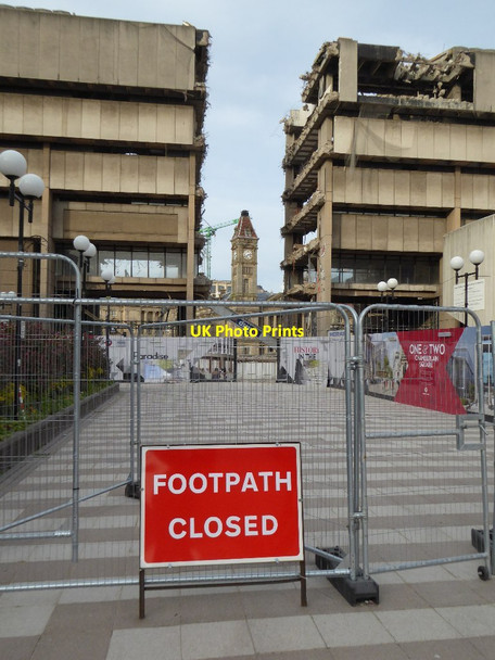 Photo 6"x4" Footpath Closed Lee Bank c2016
