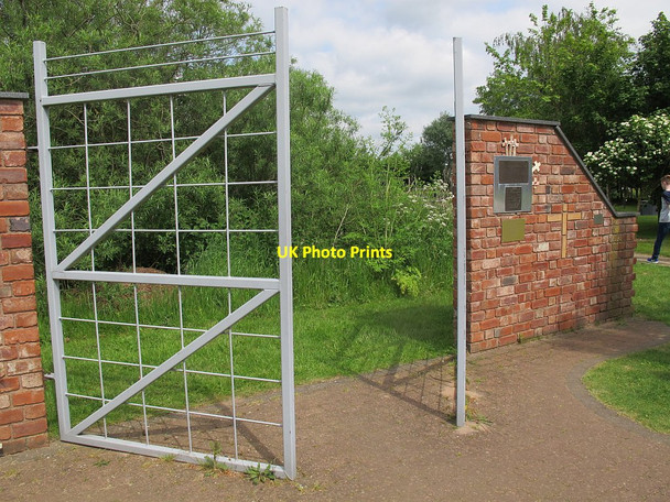 Photo 6"x4" National Memorial Arboretum: POW gates Croxall c2016