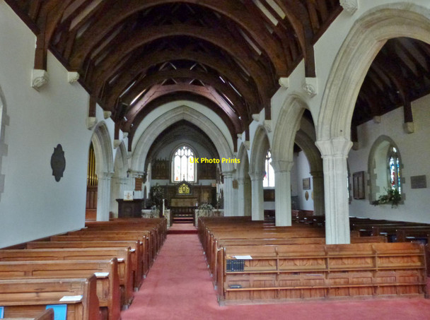Photo 6"x4" Interior of St. Feock's church, Feock, Cornwall Feock c2016