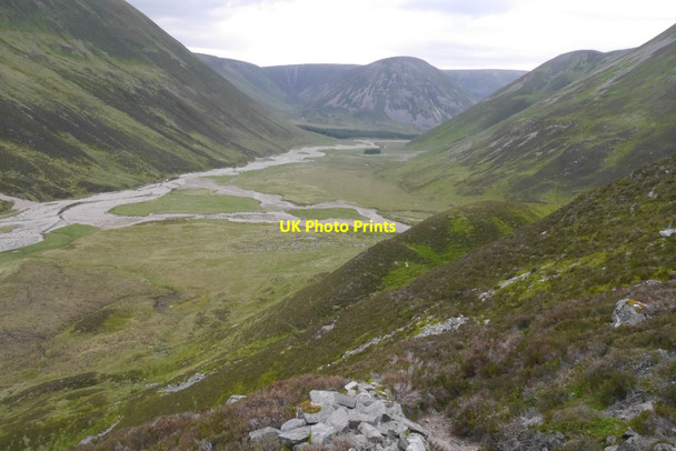 Photo 6"x4" Allt Aillig alluvial fan Allt Gharbh Chaig c2016