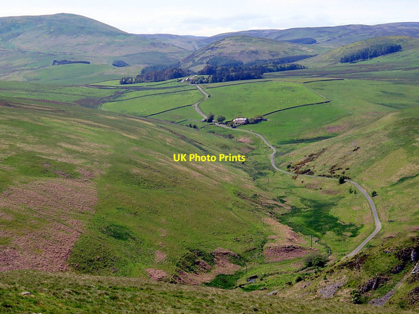 Photo 6"x4" Road to Linhope west of Brough Law Linhope\/NT9616 c2016