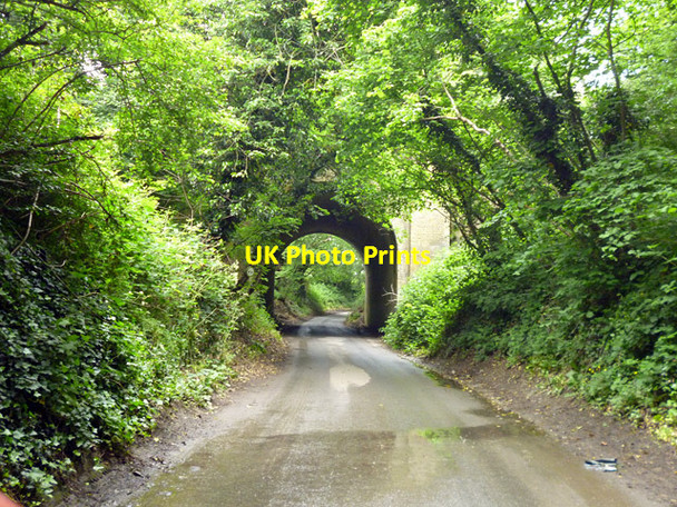 Photo 6"x4" Railway bridge over Water Lane Bearsted c2016