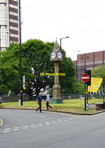 Photo 6"x4" Five Ways Clock, Five Ways, Birmingham Ladywood\/SP0586 c2016