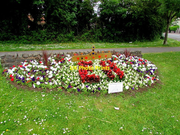 Photo 6"x4" Nailsea WI flowerbed Nailsea c2016