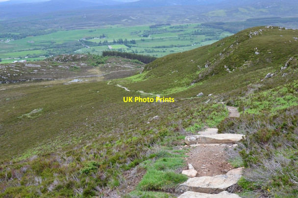 Photo 6"x4" Path down Creag Bheag Kingussie c2016