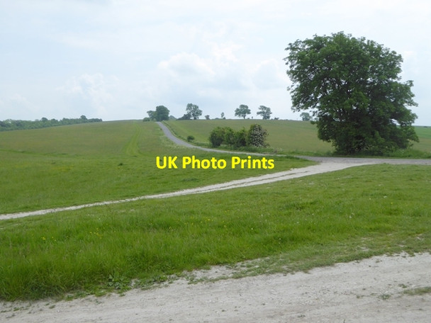 Photo 6"x4" The road to Stoke Hill Farm Erlestoke c2016