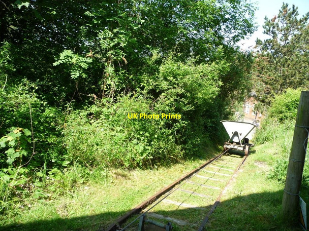 Photo 6"x4" Wagon descending railway incline, Twyford Waterworks Twyford\/SU4824 c2016