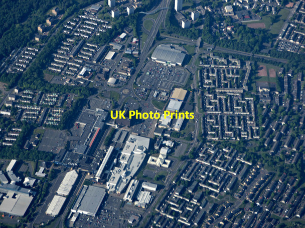 Photo 6"x4" Cumbernauld town centre from the air Cumbernauld c2016