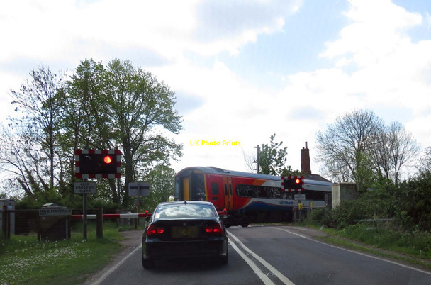 Photo 6"x4" Level crossing on Horncastle Road Boston c2016