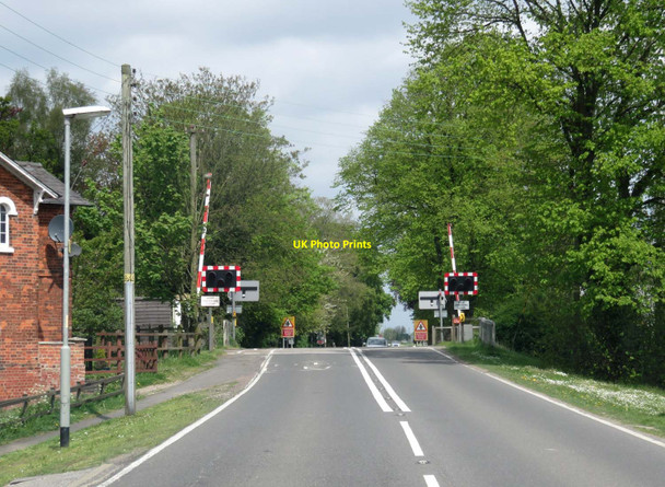 Photo 6"x4" Level crossing on Horncastle Road Boston c2016