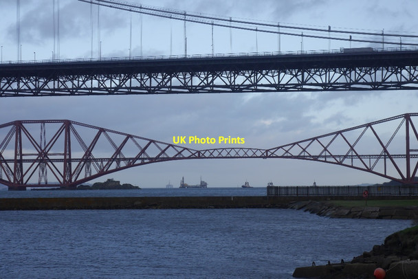 Photo 6"x4" Forth Bridges Queensferry\/NT1278 c2015