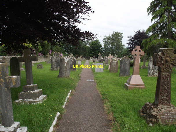 Photo 6"x4" Through the churchyard Axminster c2016
