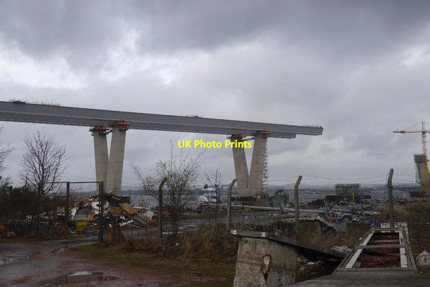 Photo 6"x4" Port Edgar Marina and Queensferry Crossing Queensferry\/NT1278 c2015