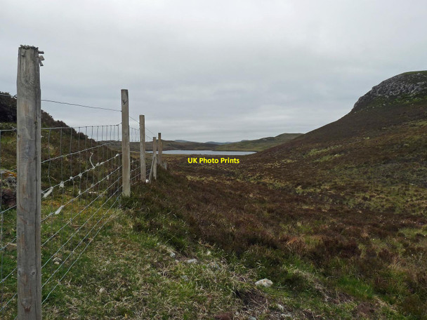 Photo 6"x4" Fence above Loch Ealaidh, Isle of Lewis Tabost c2016
