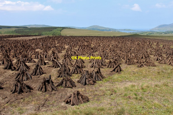 Photo 6"x4" Drying peat at Baunoge Letterfrack c2016