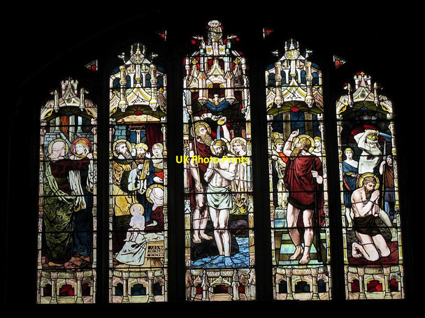 Photo 6"x4" St John the Baptist, Low Bentham: east window Low Bentham c2016