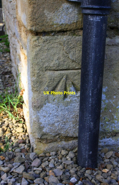 Photo 6"x4" Benchmark on Freeland Methodist Church Freeland\/SP4112 c2016