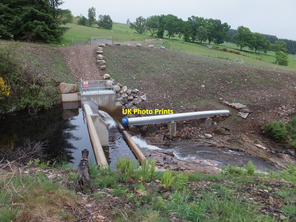 Photo 6"x4" Intake for new hydro scheme on the Tullypowrie Burn Strathtay c2016