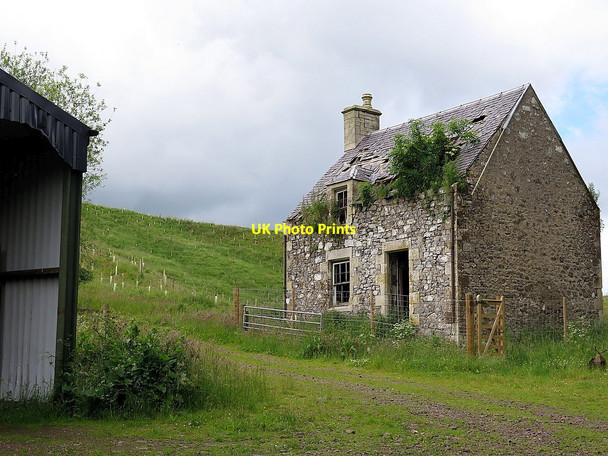 Photo 6"x4" Ruined house at Beirhope Hownam c2016