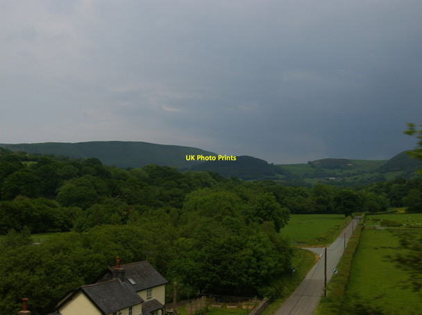 Photo 6"x4" View up the valley of Afon Rhiwsaeson north of Llanbrymair Pandy\/SH9004 c2016