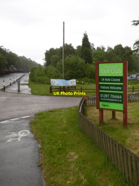 Photo 6"x4" Entrance to Fort William Golf Club Camaghael c2017