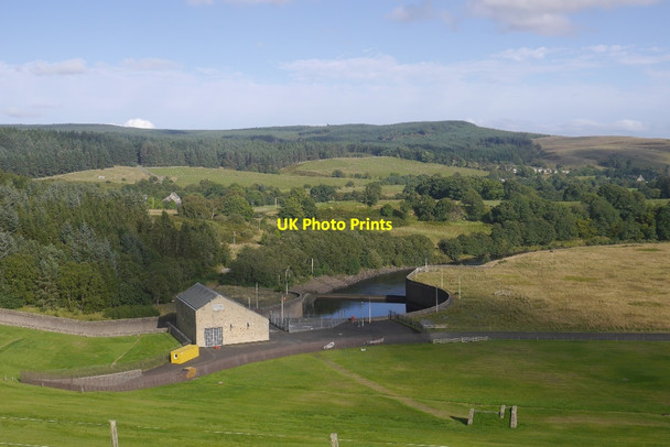 Photo 6"x4" Base of Kielder Water dam Yarrow\/NY7187 c2016