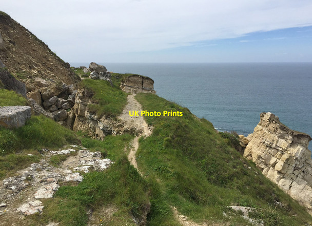 Photo 6"x4" Collapse of the South West Coast Path on Portland Fortuneswell c2017