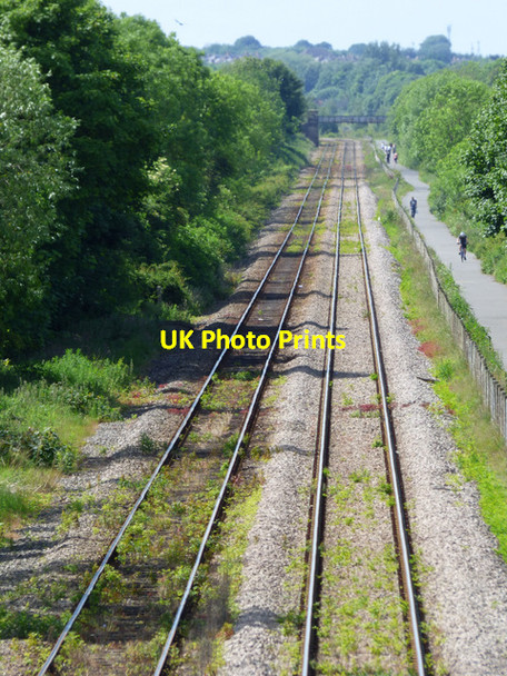 Photo 6"x4" Tracks near Newton Aycliffe railway station Newton Aycliffe c2017