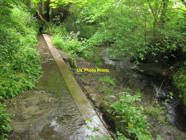 Photo 6"x4" Former mill race  Llangollen c2017