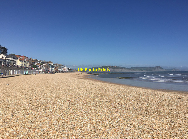 Photo 6"x4" Front Beach, Lyme Regis Lyme Regis c2017