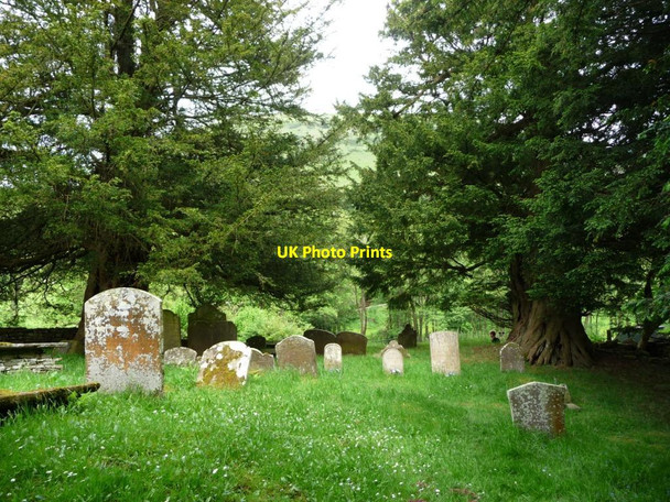 Photo 6"x4" Southern end of the churchyard, Capel y Ffin Capel-y-ffin c2017