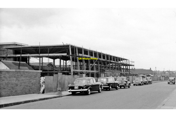 Photo 6"x4" Crewe: station entrance during reconstruction, 1960 Crewe c1960