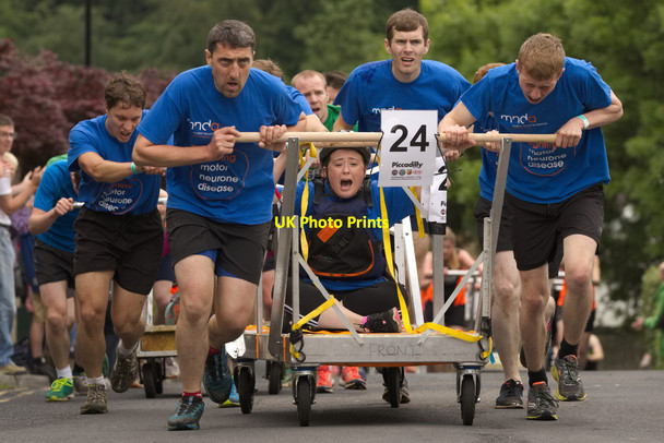 Photo 6"x4" Knaresborough Bed Race on Castle Ings Road Knaresborough c2017