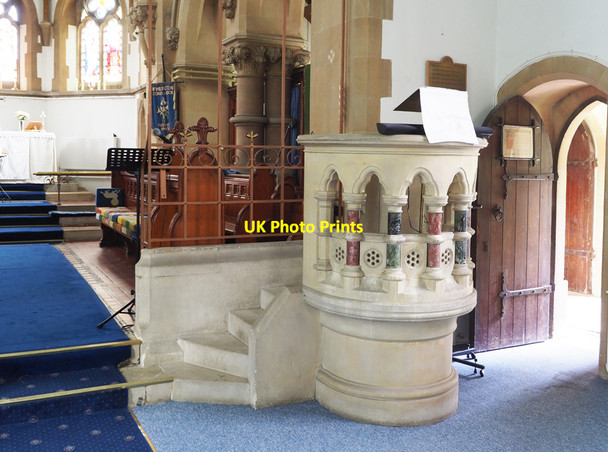 Photo 6"x4" St Peter, Wimblington - Pulpit Wimblington c2017