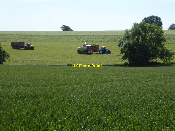 Photo 6"x4" Silage making in progress Cleobury Mortimer c2017