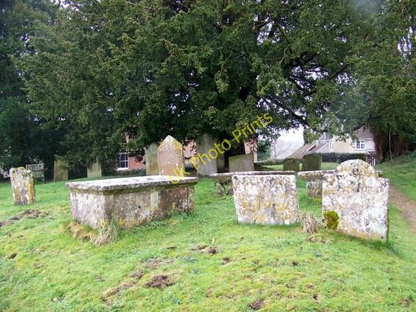 Photo 6"x4" Tombs in the Churchyard Donhead St Mary c2009