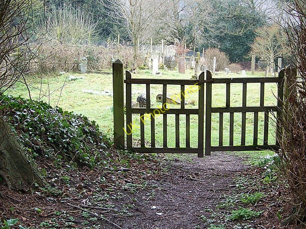 Photo 6"x4" Gate, St Mary's Church Donhead St Mary c2009