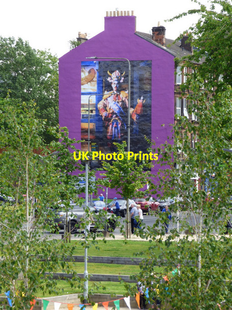 Photo 6"x4" Billy Connolly mural on the Gallowgate Glasgow c2017