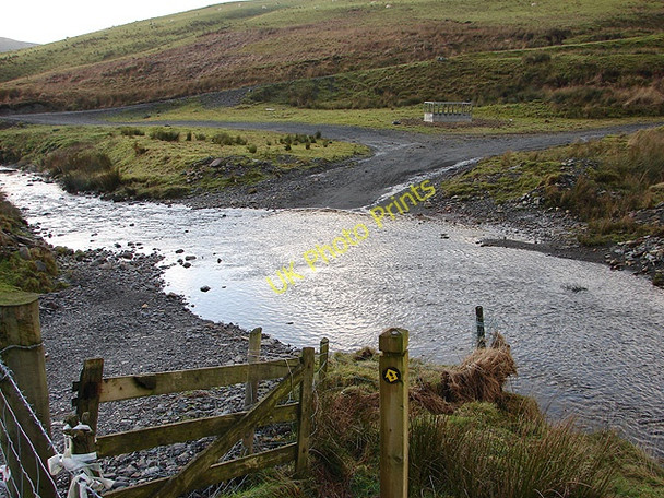 Photo 6"x4" Ford across the River Wye Pont Rhydgaled c2006