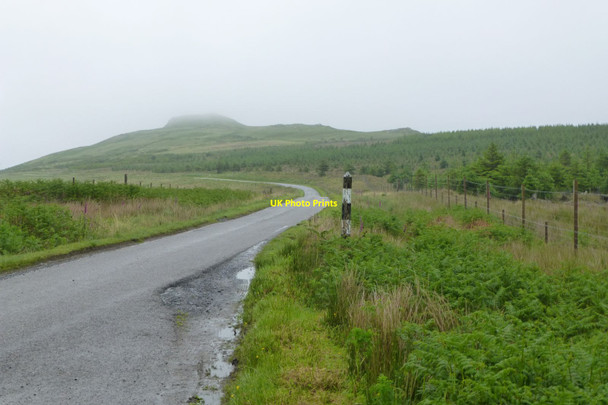 Photo 6"x4" Passing place on single track road Craigenhouses c2017