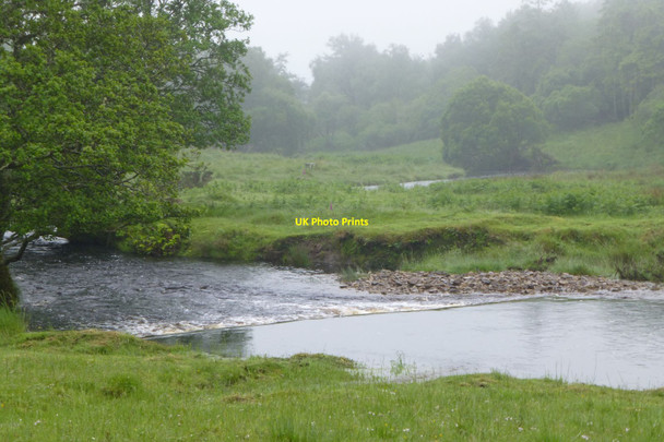 Photo 6"x4" Weir on the Lussa River  Inverlussa c2017