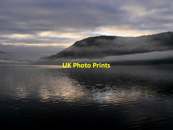 Photo 6"x4" Sunrise on Loch Linnhe Onich c2017