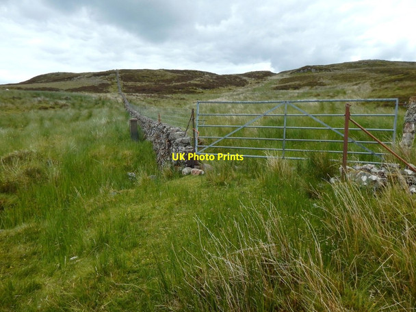 Photo 6"x4" Gate at the corner of a dry-stone wall Strone\/NS2974 c2017