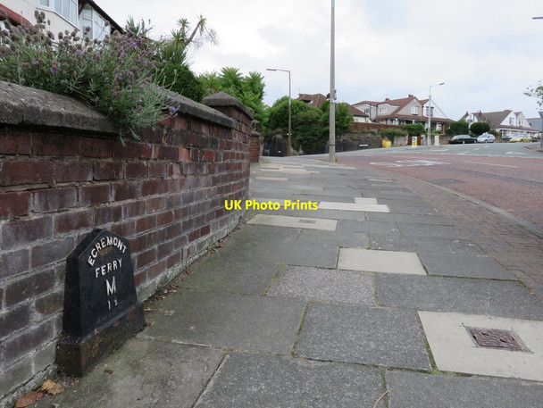 Photo 6"x4" Wallasey Road and an Egremont Ferry milepost Wallasey c2014