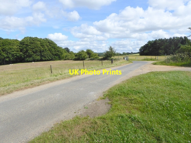 Photo 6"x4" Road across West Woodhay Down Combe\/SU3760 c2017