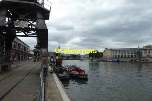 Photo 6"x4" Cranes and boats by M Shed Bedminster c2017