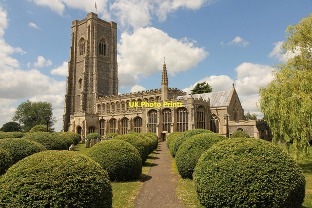 Photo 6"x4" St.Peter & St.Paul's church Lavenham c2017